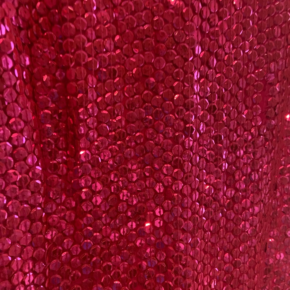 Hot Pink Sequined 80’s Dress